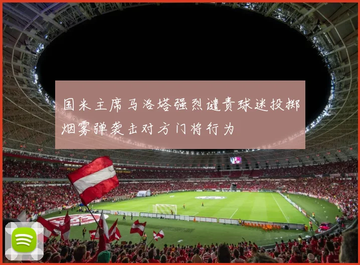 国米主席马洛塔强烈谴责球迷投掷烟雾弹袭击对方门将行为
